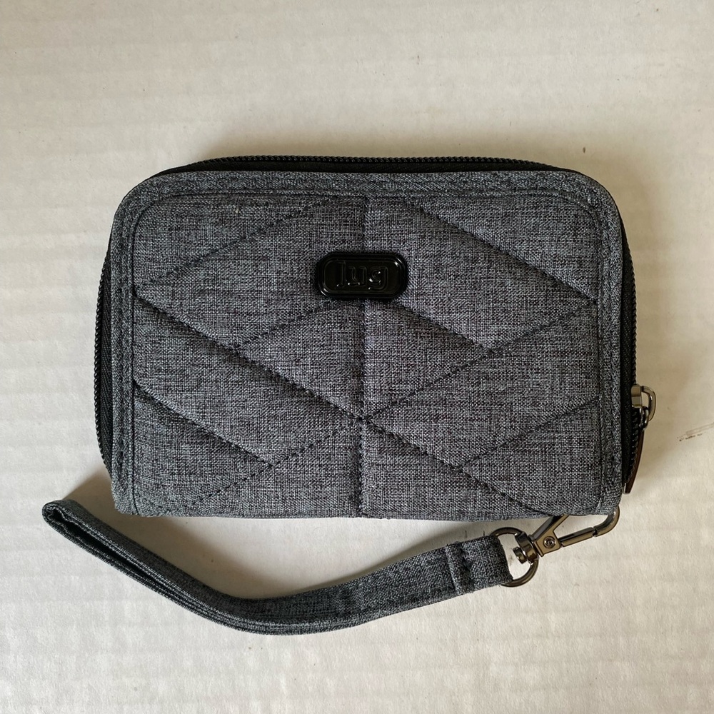Lug Rodeo 2 Wallet Wristlet Heather Grey New - Picture 2 of 16